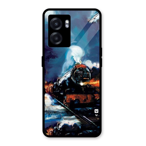 Train Art Glass Back Case for Oppo K10 (5G)