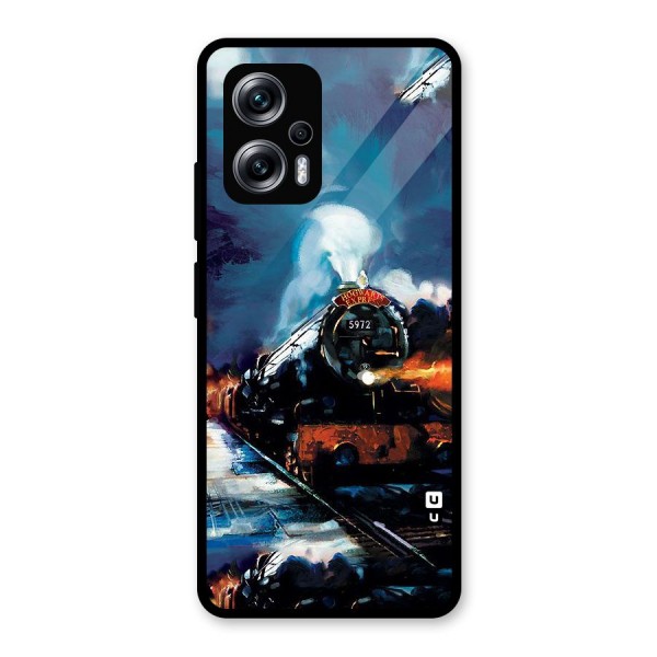 Train Art Glass Back Case for Redmi K50i