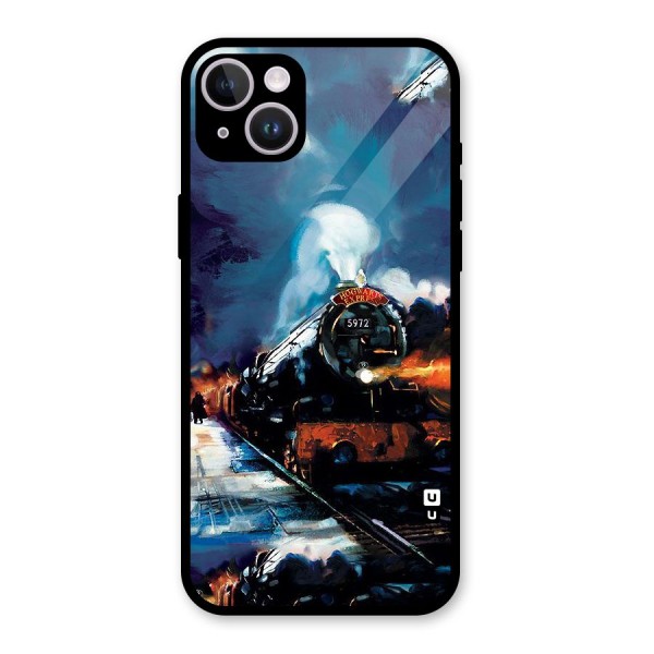 Train Art Glass Back Case for iPhone 14 Plus