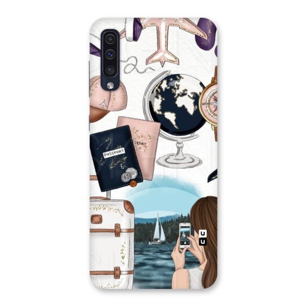 Travel Diaries Back Case for Galaxy A50