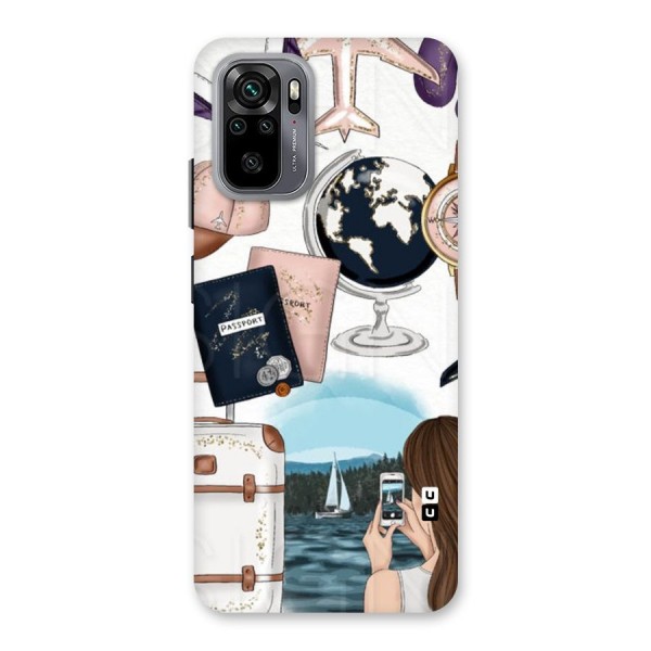 Travel Diaries Back Case for Redmi Note 10