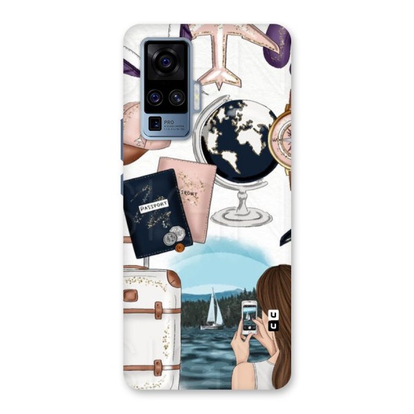 Travel Diaries Back Case for Vivo X50 Pro