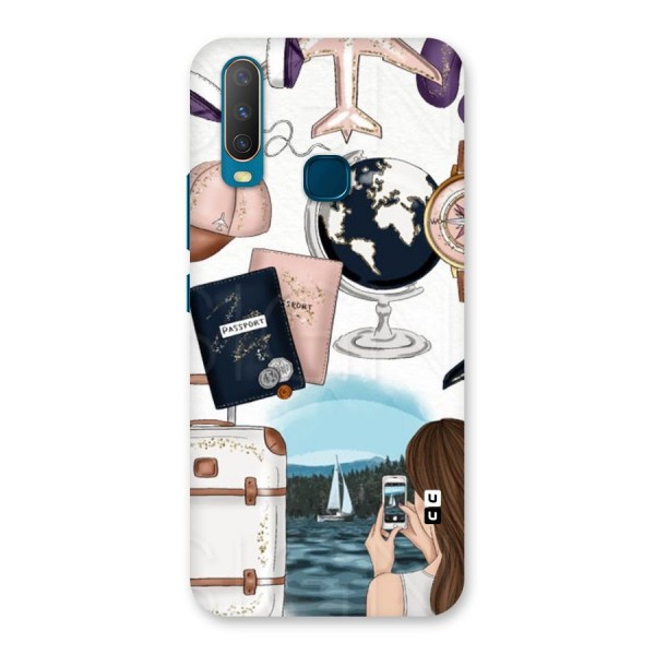 Travel Diaries Back Case for Vivo Y12