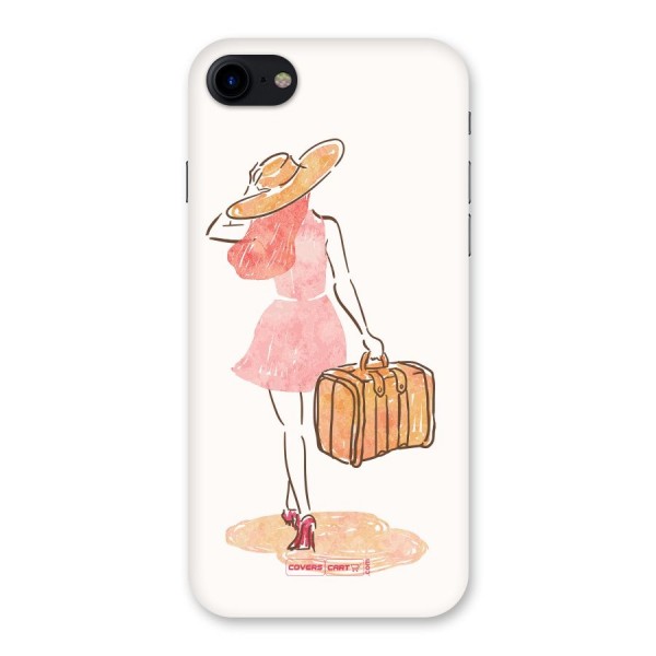 Travel Girl Back Case for iPhone SE 2020