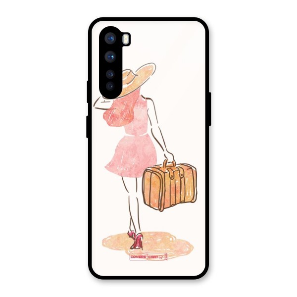 Travel Girl Glass Back Case for OnePlus Nord