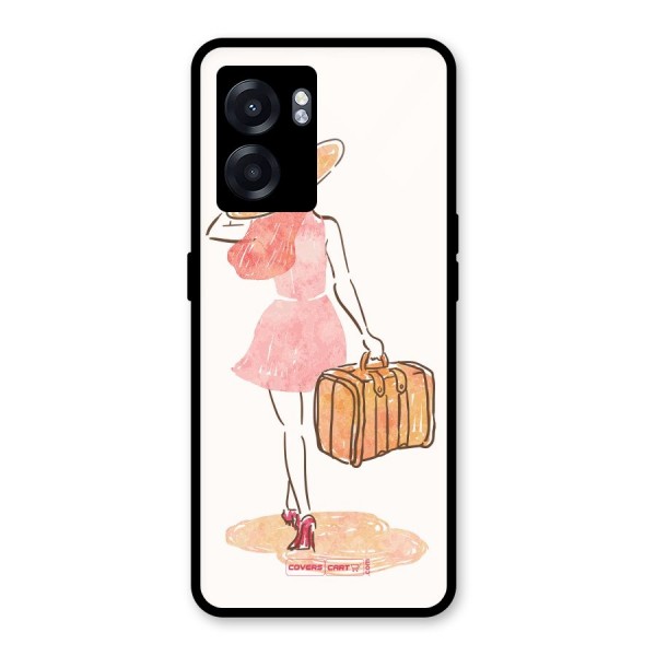 Travel Girl Glass Back Case for Oppo K10 (5G)