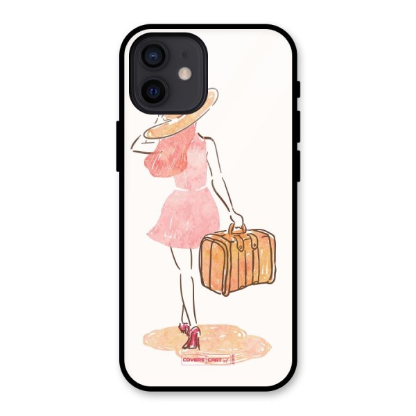 Travel Girl Glass Back Case for iPhone 12