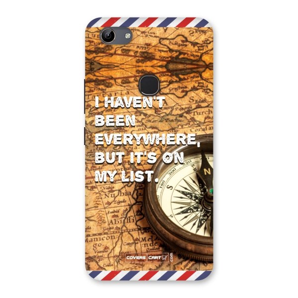 Travel Map Back Case for Vivo Y81