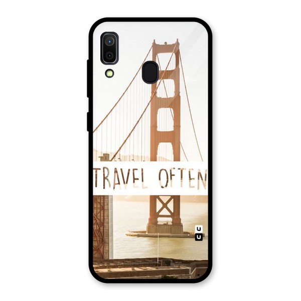 Travel Often Glass Back Case for Galaxy A30