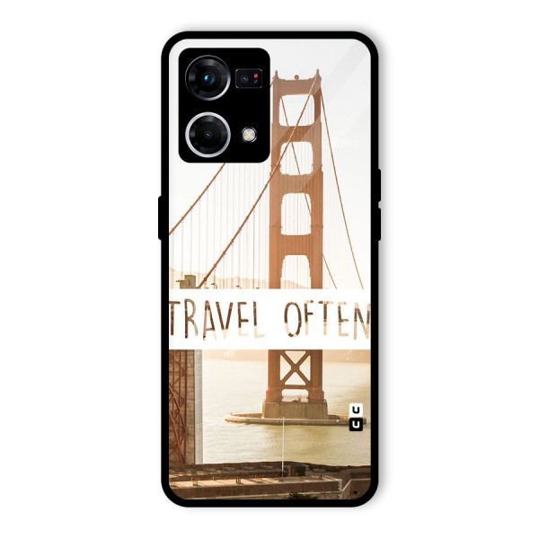 Travel Often Glass Back Case for Oppo F21s Pro 4G