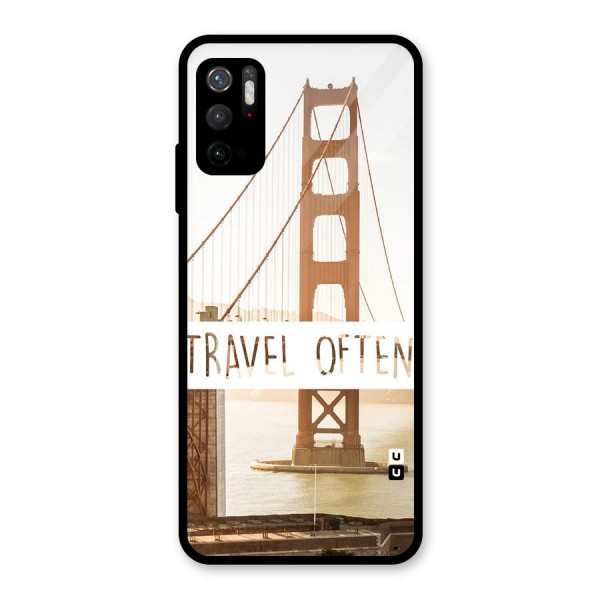 Travel Often Glass Back Case for Poco M3 Pro 5G