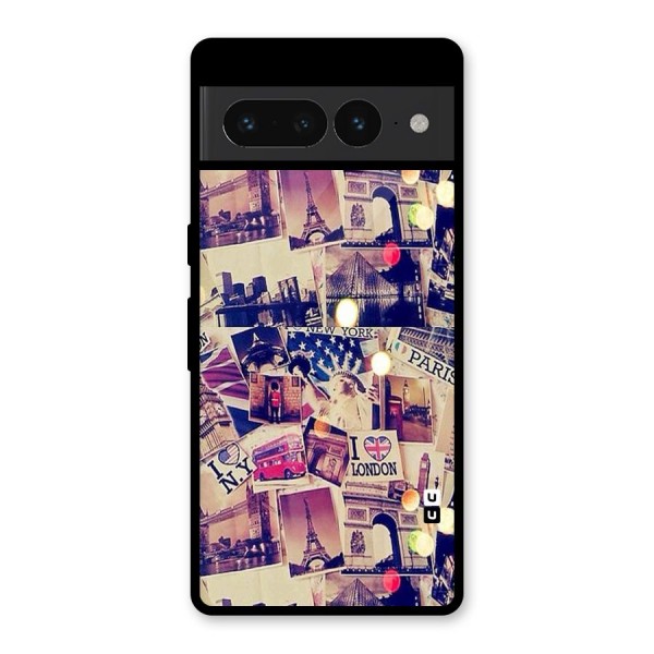 Travel Pictures Glass Back Case for Google Pixel 7 Pro