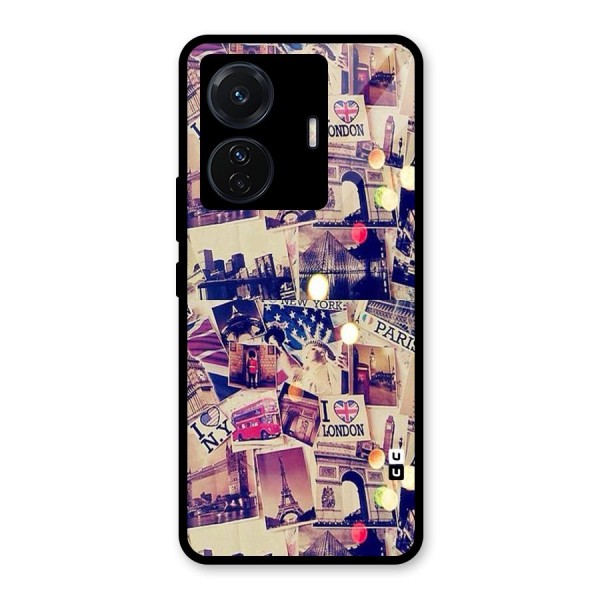 Travel Pictures Glass Back Case for Vivo T1 Pro