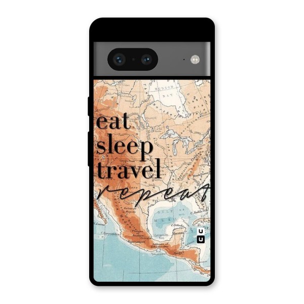 Travel Repeat Glass Back Case for Google Pixel 7