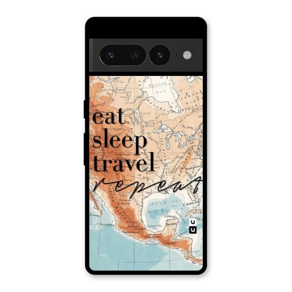 Travel Repeat Glass Back Case for Google Pixel 7 Pro