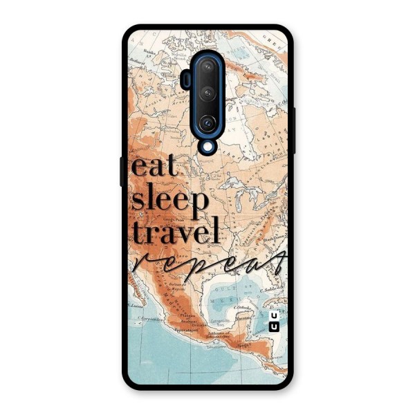 Travel Repeat Glass Back Case for OnePlus 7T Pro