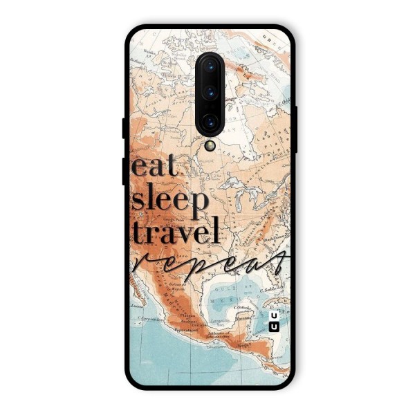 Travel Repeat Glass Back Case for OnePlus 7 Pro