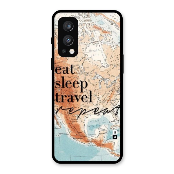 Travel Repeat Glass Back Case for OnePlus Nord 2 5G