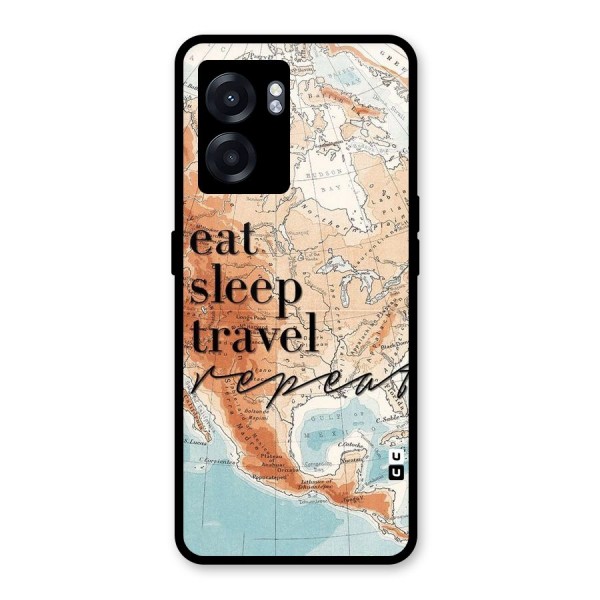 Travel Repeat Glass Back Case for Oppo K10 (5G)