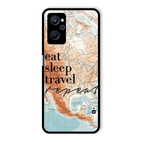 Travel Repeat Glass Back Case for Realme 9i