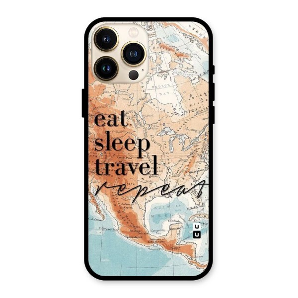 Travel Repeat Glass Back Case for iPhone 13 Pro Max