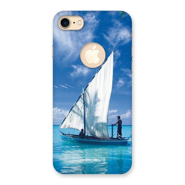 Travel Ship Back Case for iPhone 8 Logo Cut