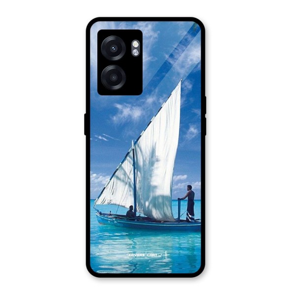 Travel Ship Glass Back Case for Oppo K10 (5G)