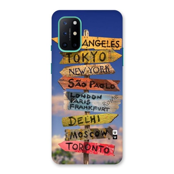 Travel Signs Back Case for OnePlus 8T