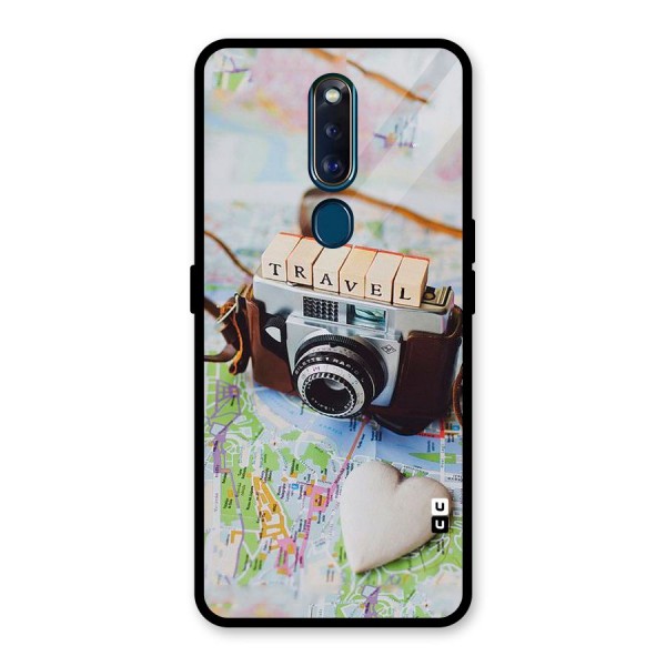 Travel Snapshot Glass Back Case for Oppo F11 Pro