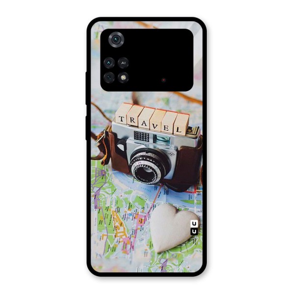 Travel Snapshot Glass Back Case for Poco M4 Pro 4G