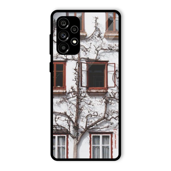 Tree House Glass Back Case for Galaxy A73 5G