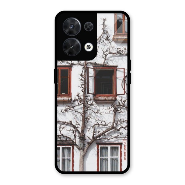 Tree House Glass Back Case for Oppo Reno8 5G