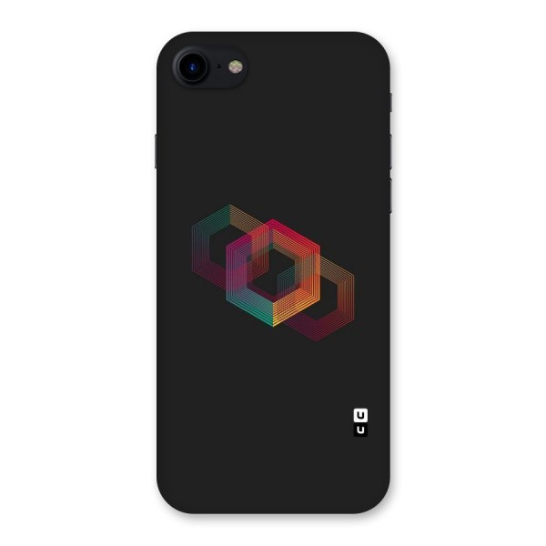 Tri-hexa Colours Back Case for iPhone SE 2020