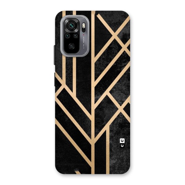 Tri Lines Gold Back Case for Redmi Note 10