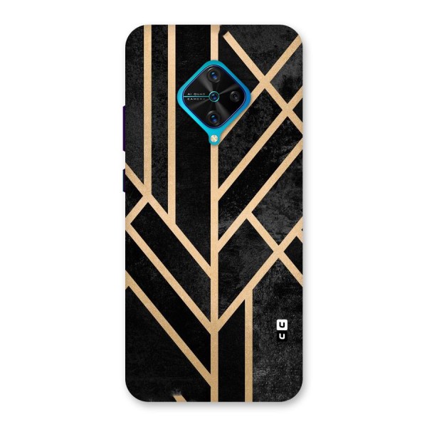 Tri Lines Gold Back Case for Vivo S1 Pro