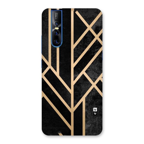 Tri Lines Gold Back Case for Vivo V15 Pro