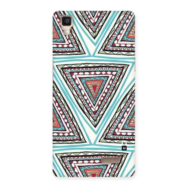 Triangle Abstract Mode Back Case for Oppo R7