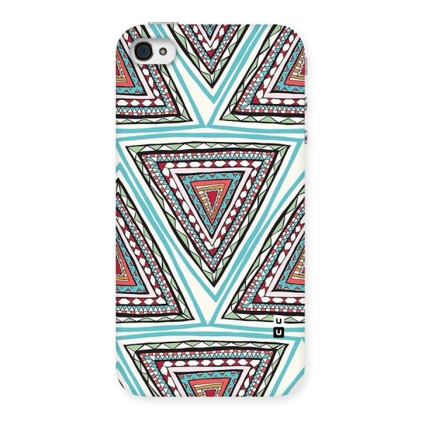 Triangle Abstract Mode Back Case for iPhone 4 4s