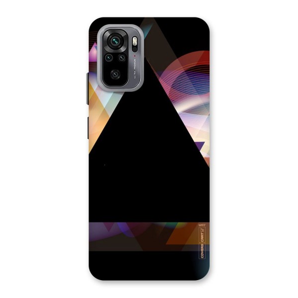 Triangle Black Abstract Back Case for Redmi Note 10