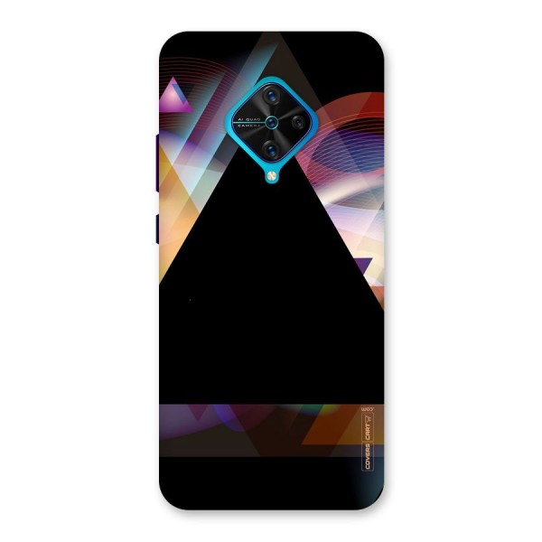 Triangle Black Abstract Back Case for Vivo S1 Pro