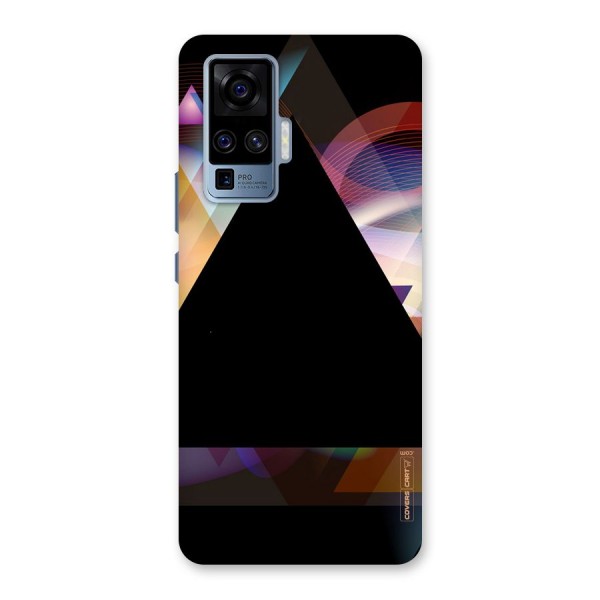 Triangle Black Abstract Back Case for Vivo X50 Pro