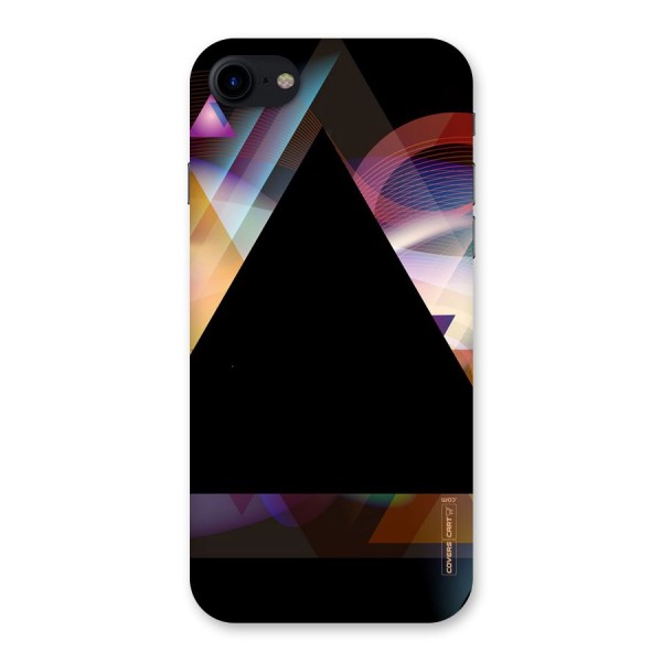 Triangle Black Abstract Back Case for iPhone SE 2020