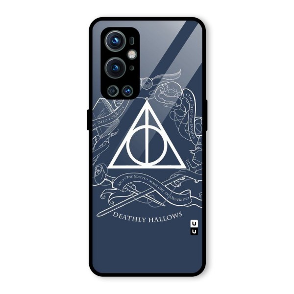 Triangle Blue Glass Back Case for OnePlus 9 Pro