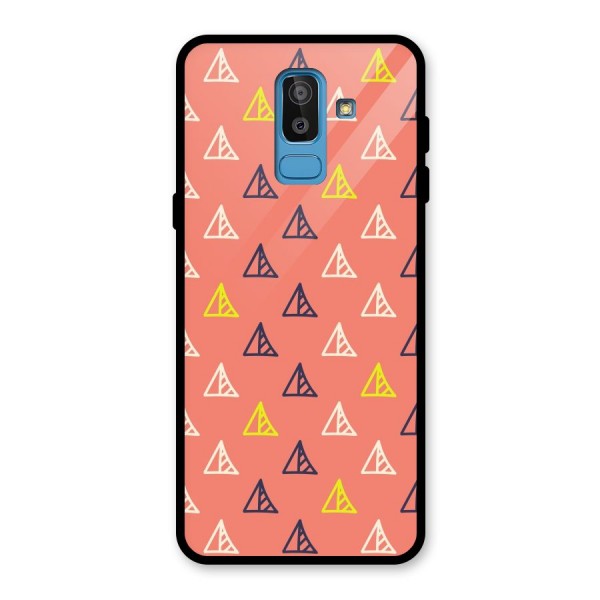 Triangular Boho Pattern Glass Back Case for Galaxy J8