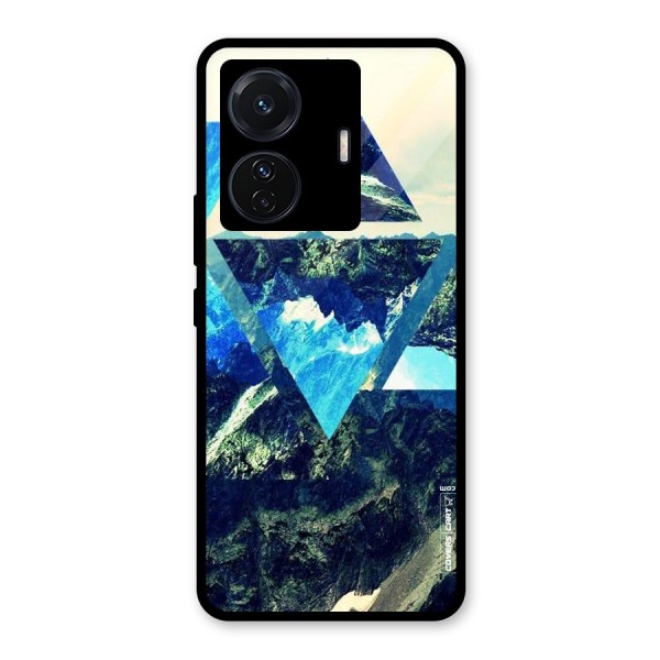 Triangular View Glass Back Case for Vivo T1 Pro