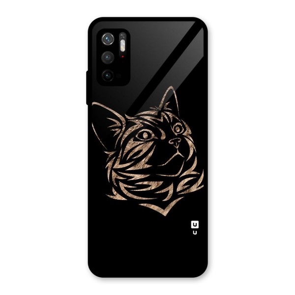 Tribal Cat Glass Back Case for Poco M3 Pro 5G