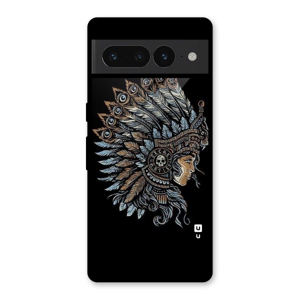 Tribal Design Glass Back Case for Google Pixel 7 Pro