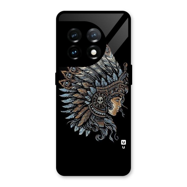 Tribal Design Glass Back Case for OnePlus 11