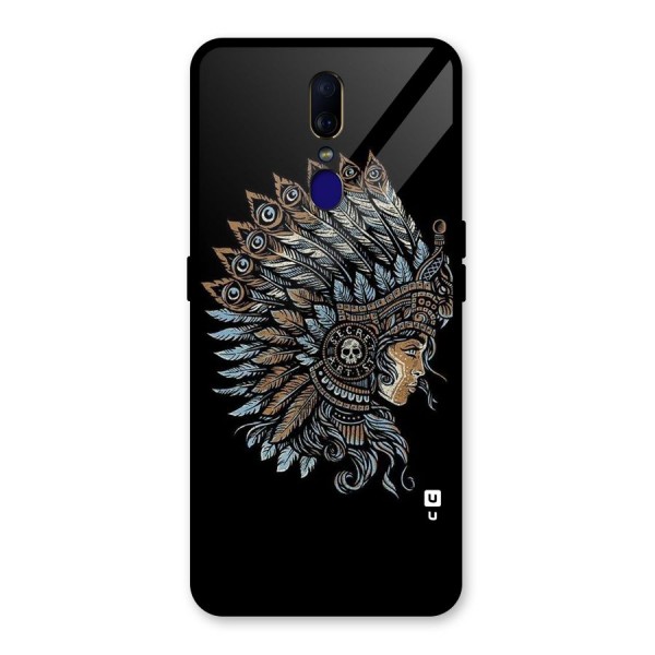 Tribal Design Glass Back Case for Oppo F11