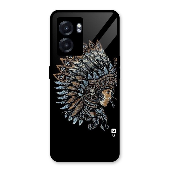 Tribal Design Glass Back Case for Oppo K10 (5G)